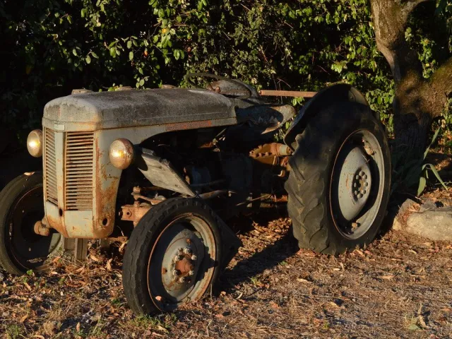 Wheat thresher with fan
